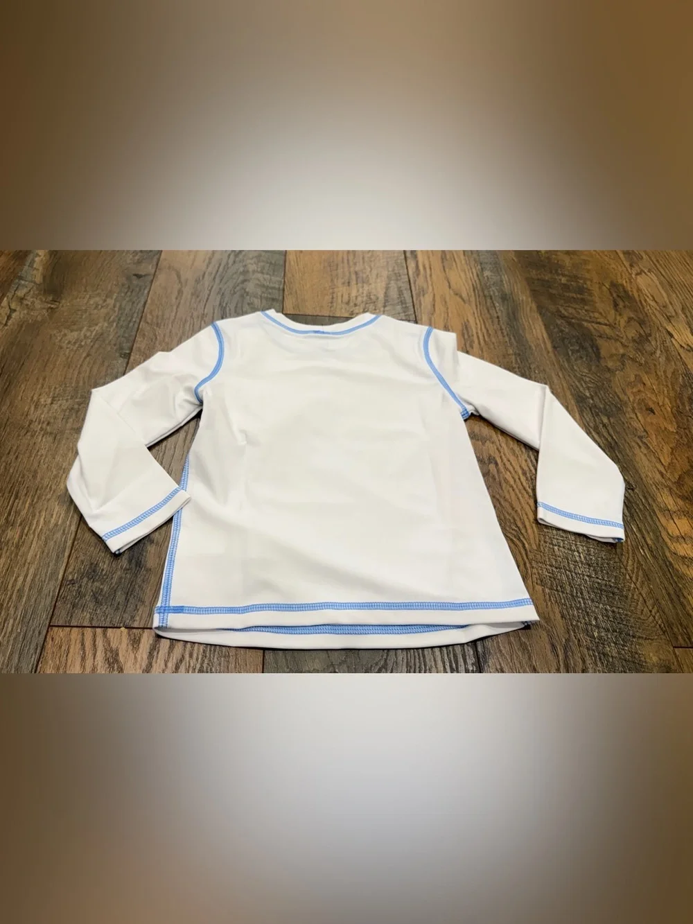 Gap Toddler Swim Rash Guard, Long Sleeve, UV Protection, Size 2T White Shark NEW